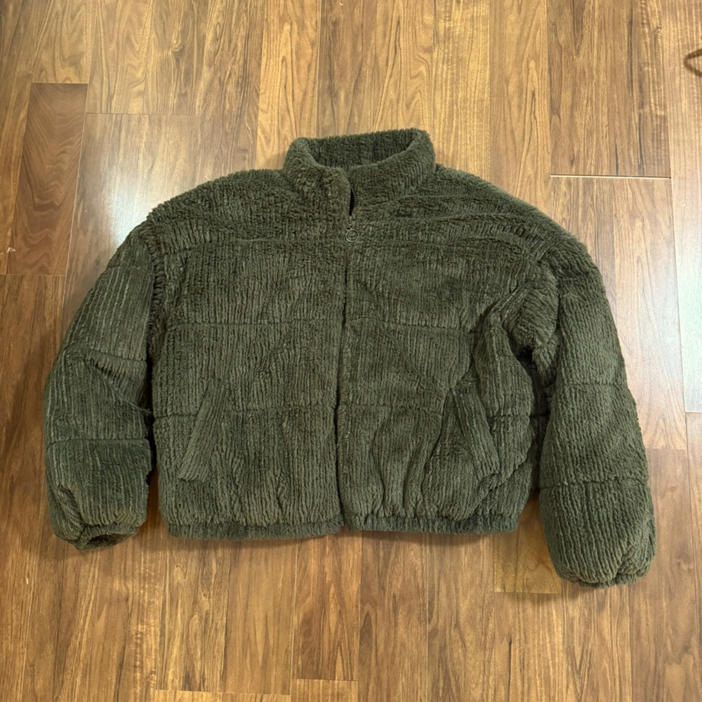 Wild Fable cropped ribbed jacket